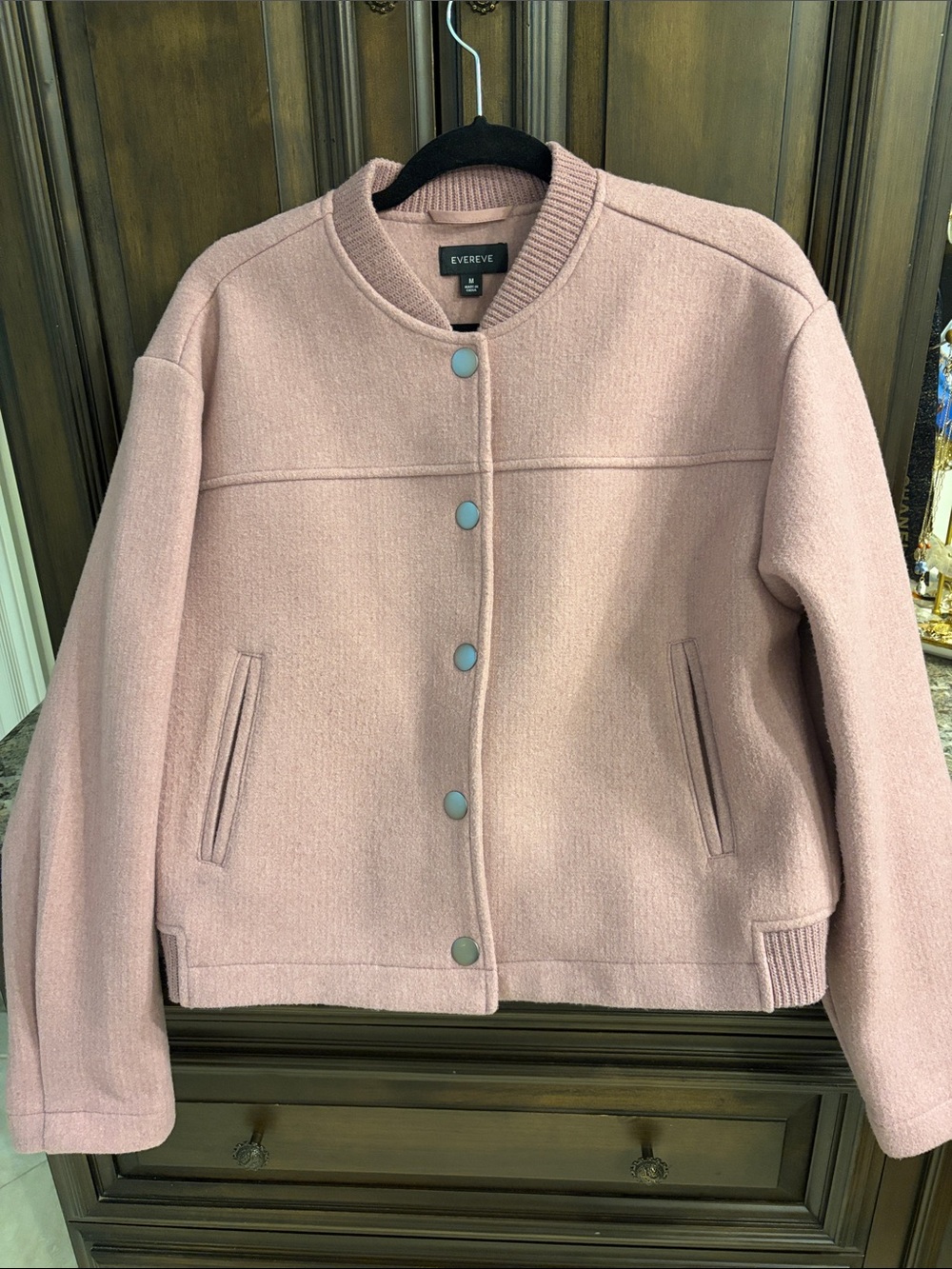 EVEREVE BENNETT STRETCH KNIT BOMBER JACKET M